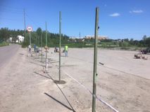 Установка забора